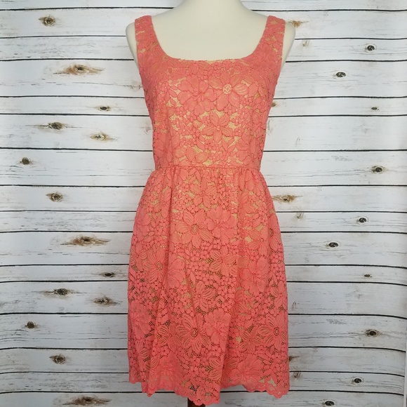 trina turk coral dress